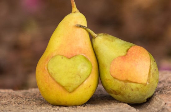 Pears and hearts