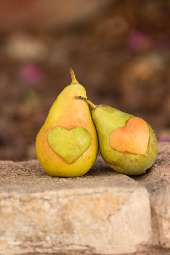 Pears and hearts